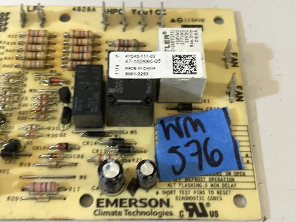 Emerson 47 102685 05 47d43 111 02  d43 Control Board  AZ107930 | Wm577