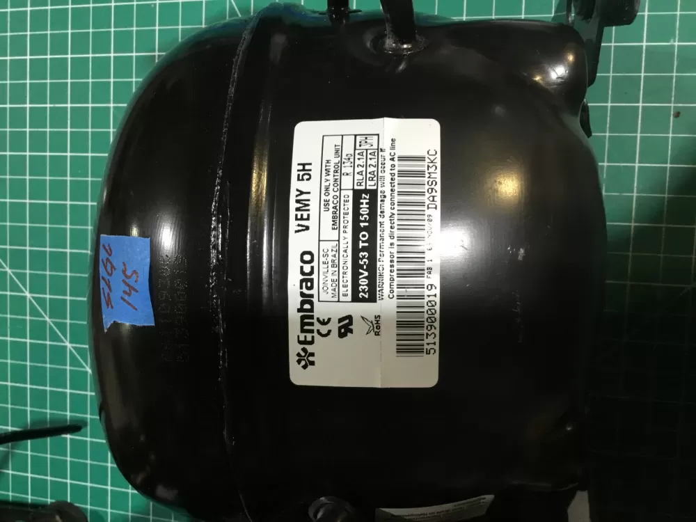 Embraco 513900019 Refrigerator Compressor AZ150385 | SL145