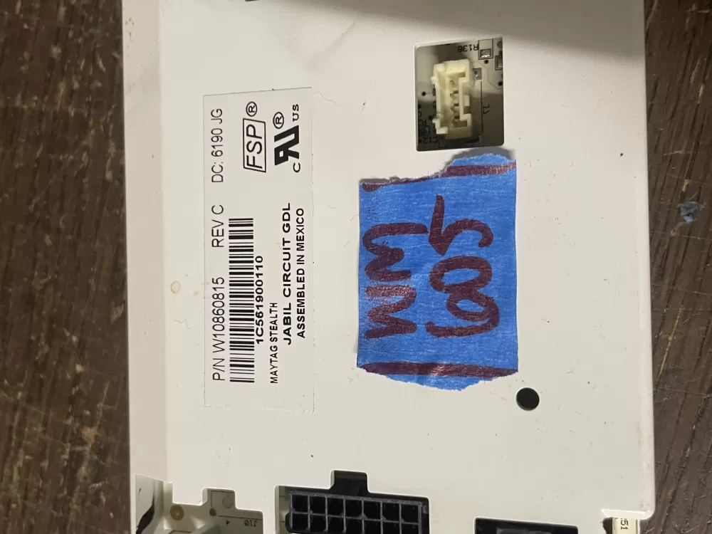 Maytag W10860815 W10899550 PS11769419 Refrigerator Control Board AZ47195 | Wm605