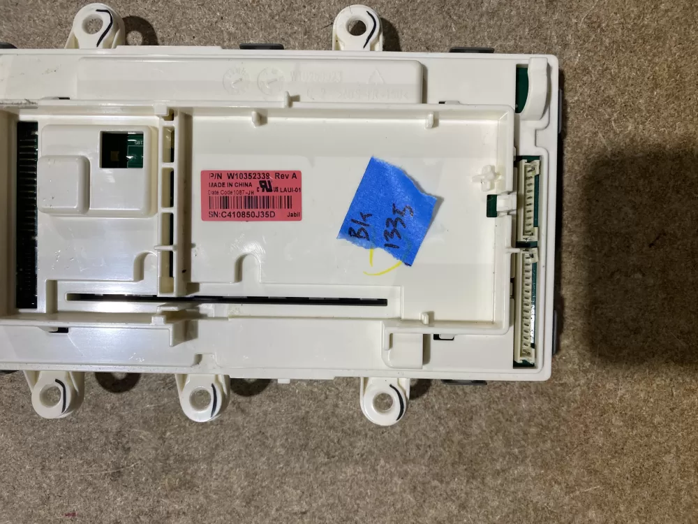 Whirlpool W10352339 Washer Control AZ69780 | BK1335
