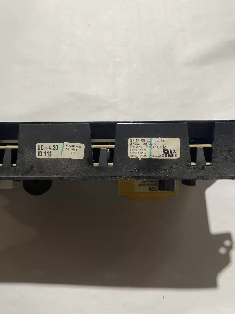 Kenmore Frigidaire 316418702 SF5521-S8702-AA Range Control AZ194510 | KMV841