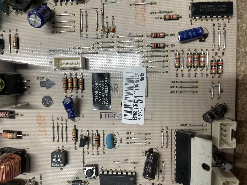 LG EBR64110551 Refrigerator Control Board AZ9032 | KM1643