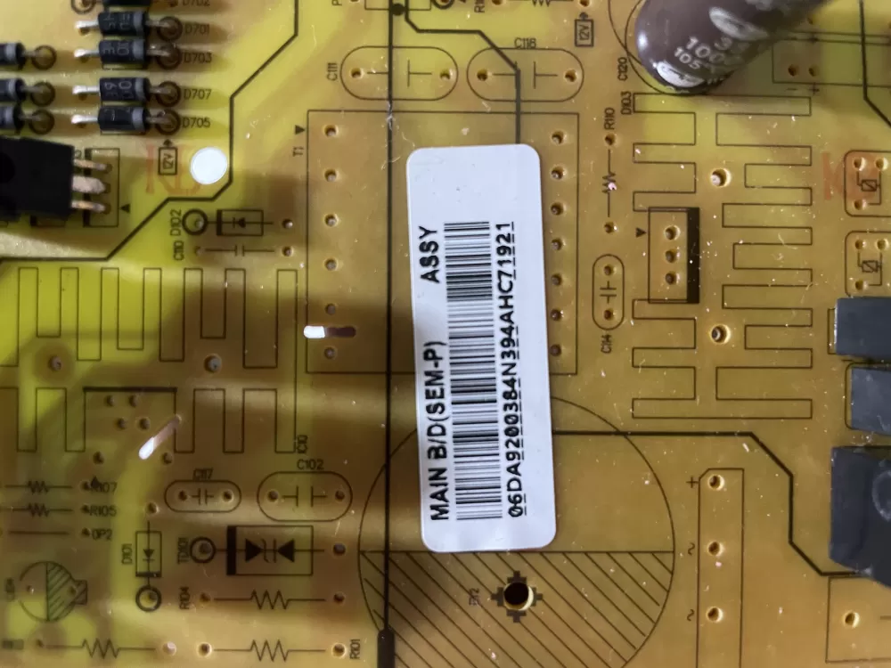 Samsung DA92 00384N Refrigerator Control Board AZ191420 | Wm1456