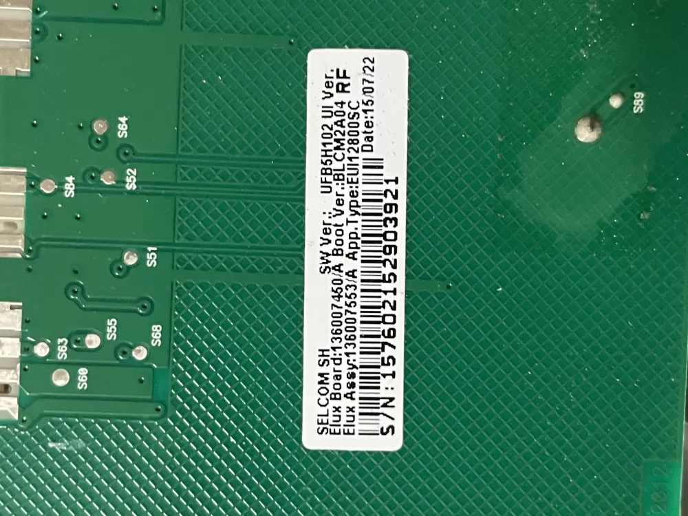 Bosch 136007450 136007553 Washer Control Board User Interface AZ43715 | Wm1493