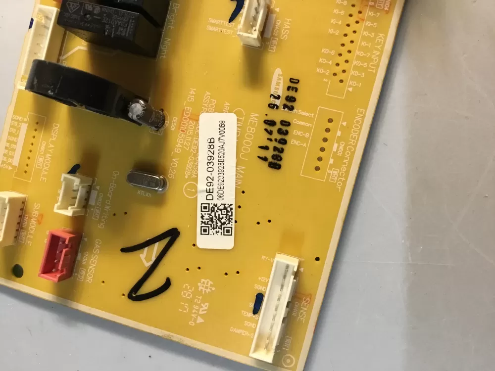 Samsung DE92 03928B Microwave Control Board Pcb Main AZ105725 | BG202