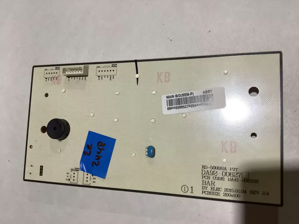Samsung DA92-00627B Refrigerator Control Board Dispenser