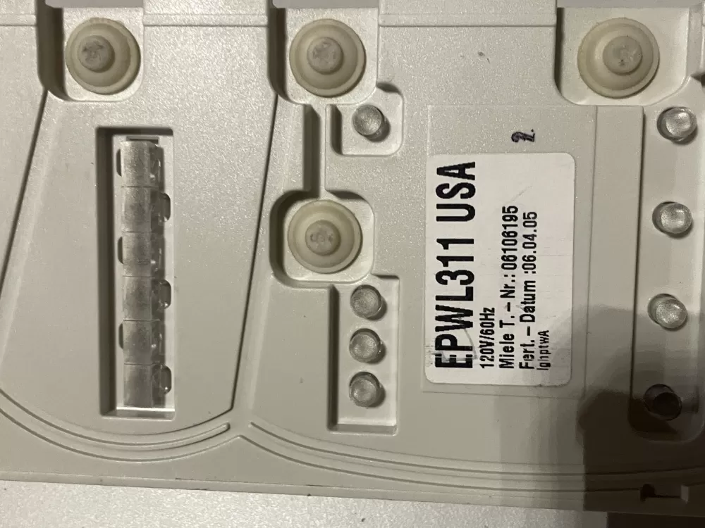 Miele EPWL311 06100264 Dryer Control Board Panel AZ30812 | WM199