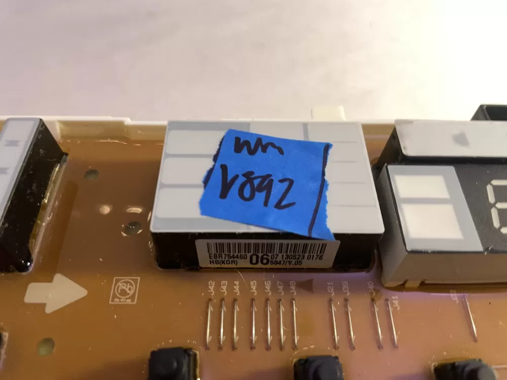 LG EBR76262201 EBR75446006 Washer Control Board AZ197203 | Wmv892