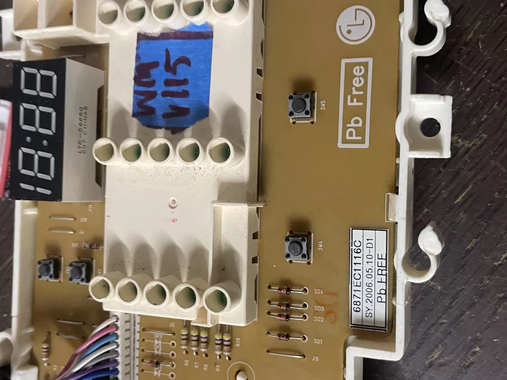 LG 6870EC9139A 6871EC1116C Washer Control Board AZ45046 | Wmv115