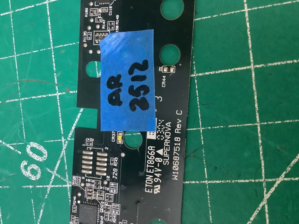 Whirlpool W10687518 Dishwasher Control Board User Interface AZ227125 | AR2512