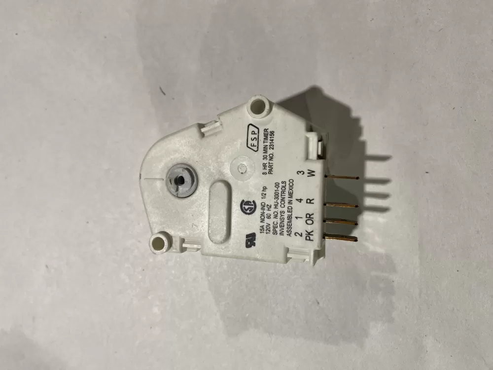 Whirlpool  Amana  Roper AP6007234 2314156 WP2314156 PS11740346 Refrigerator Defrost Timer