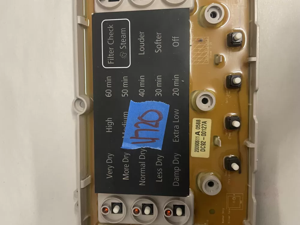 Samsung DC92 00127A Dryer Control Board AZ208211 | KMV720