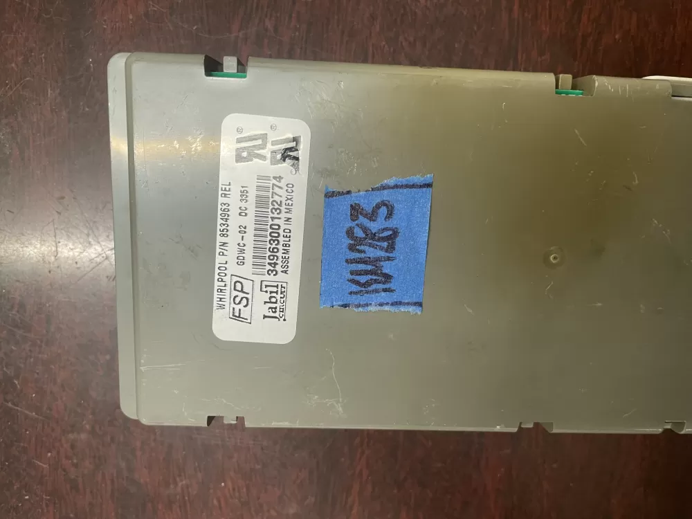 Whirlpool KitchenAid Kenmore WP8564543 Dishwasher Control Board AZ29199 | KM283