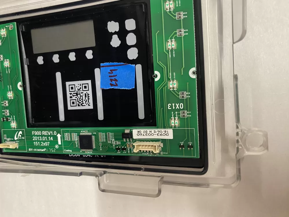 Samsung DC92-01607J DC94-06643A Dryer UI Control Board AZ206993 | BK2214
