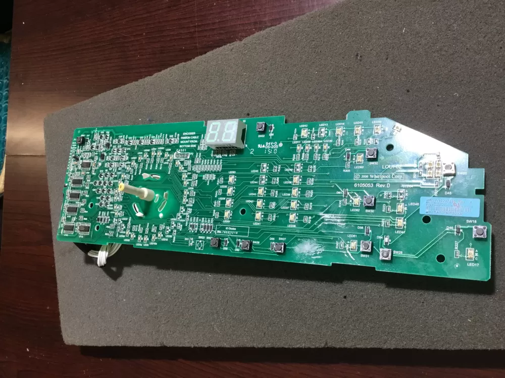 Whirlpool W10298622 W10297398 Washer Control Board