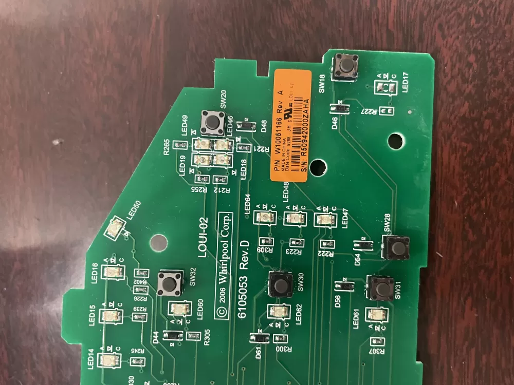 Whirlpool W10051166 Dryer Control Board AZ41103 | KM1715