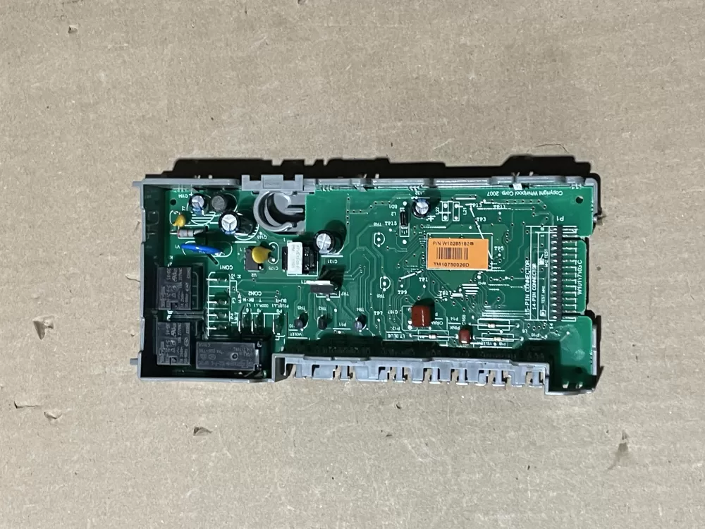 Whirlpool  Maytag  KitchenAid  Kenmore AP6018711 W10130967 W10208673 W10285180 WPW10285180 PS11752013 Dishwasher Control Board
