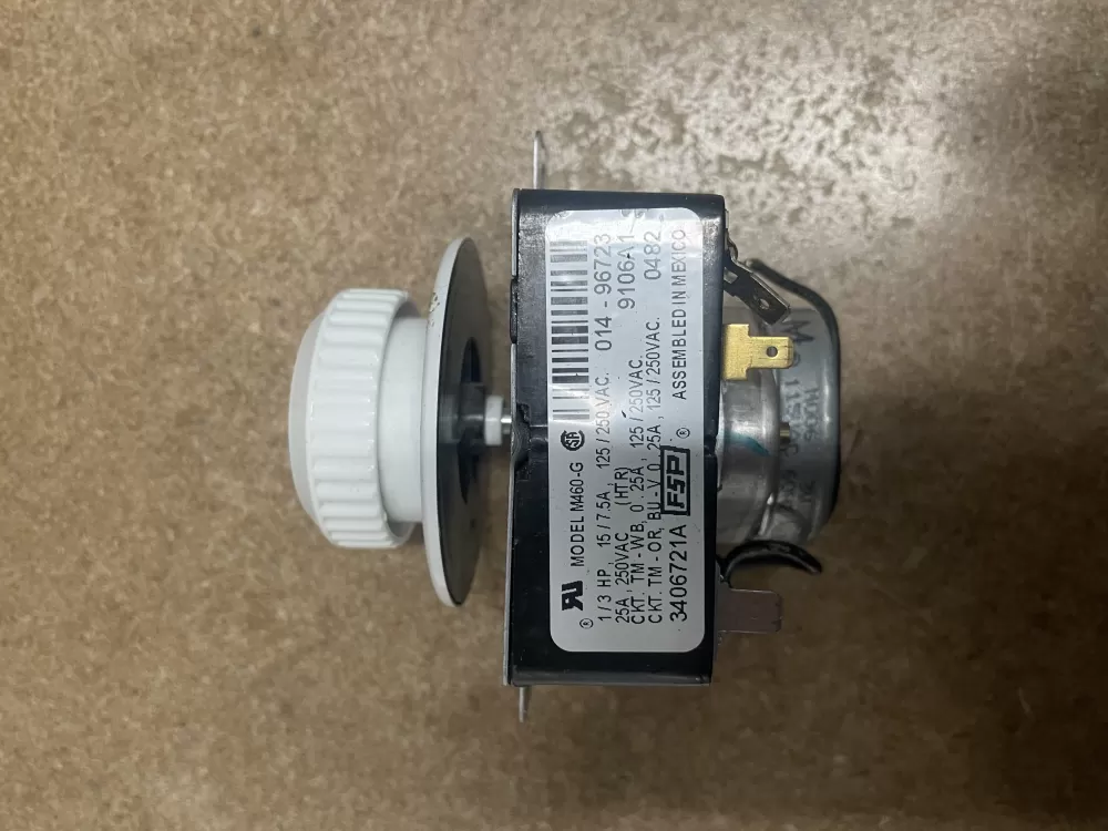 Whirlpool 3406721A AP3097855 3406721 WE04X10051 PD00055758 WE4X10051 877373 AP3637093 PS265288 EAP265288 Dryer Timer