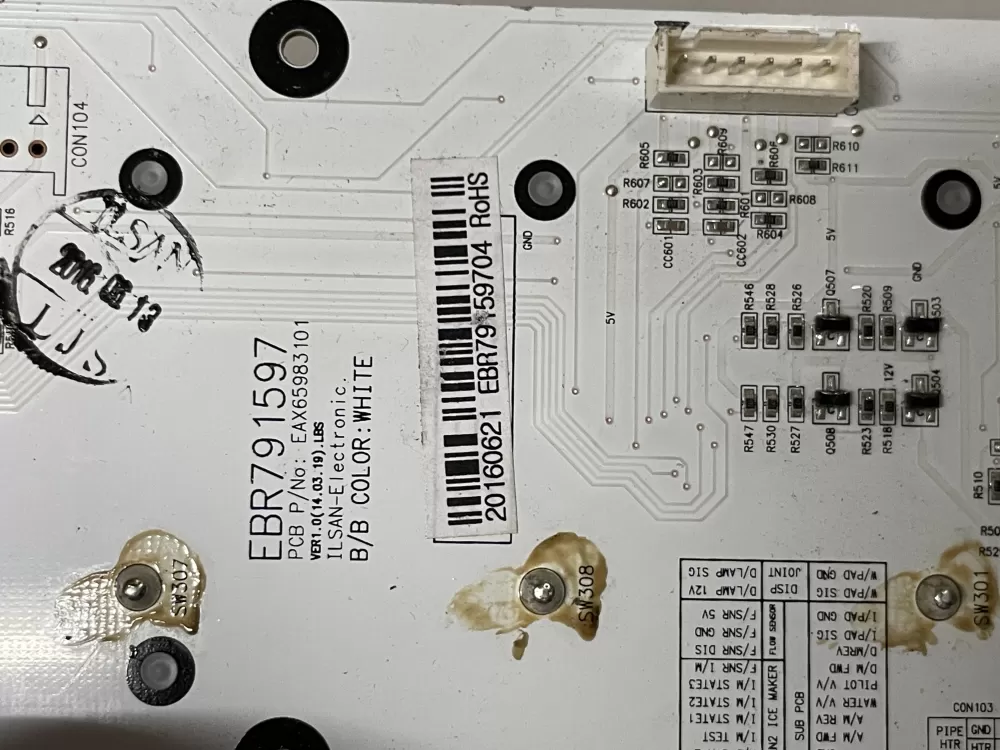 LG EBR79159704 Refrigerator Dispenser Board AZ55448 | Wm1954