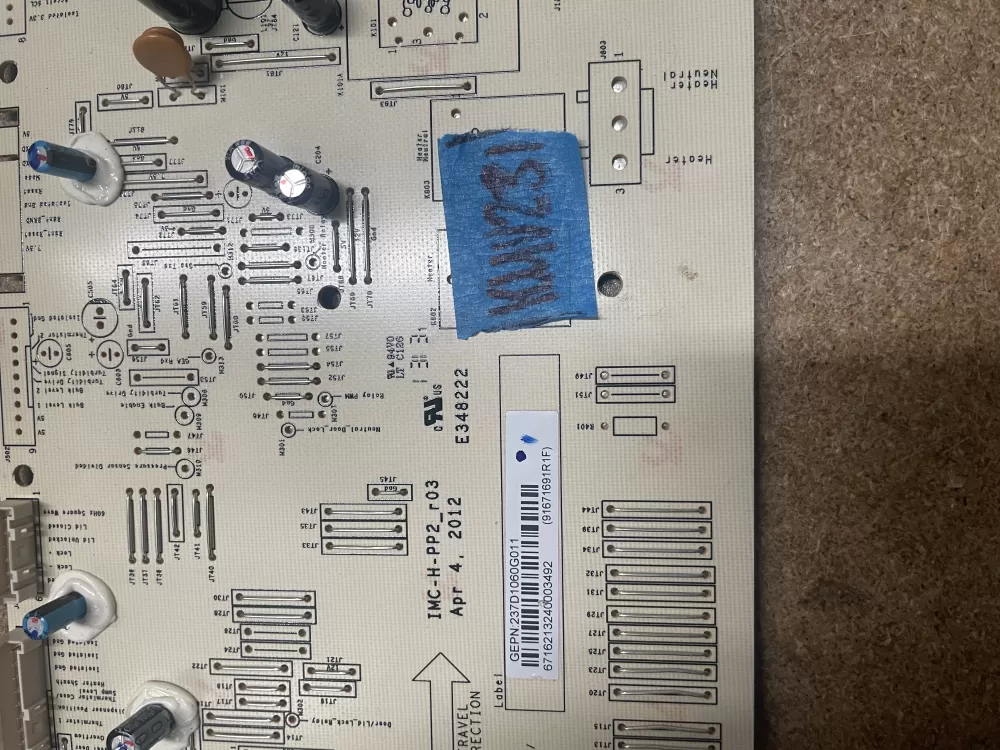 GE 237D1395G011 237D1122G001 237D1060G011 Washer Control Board AZ11854 | KMV231