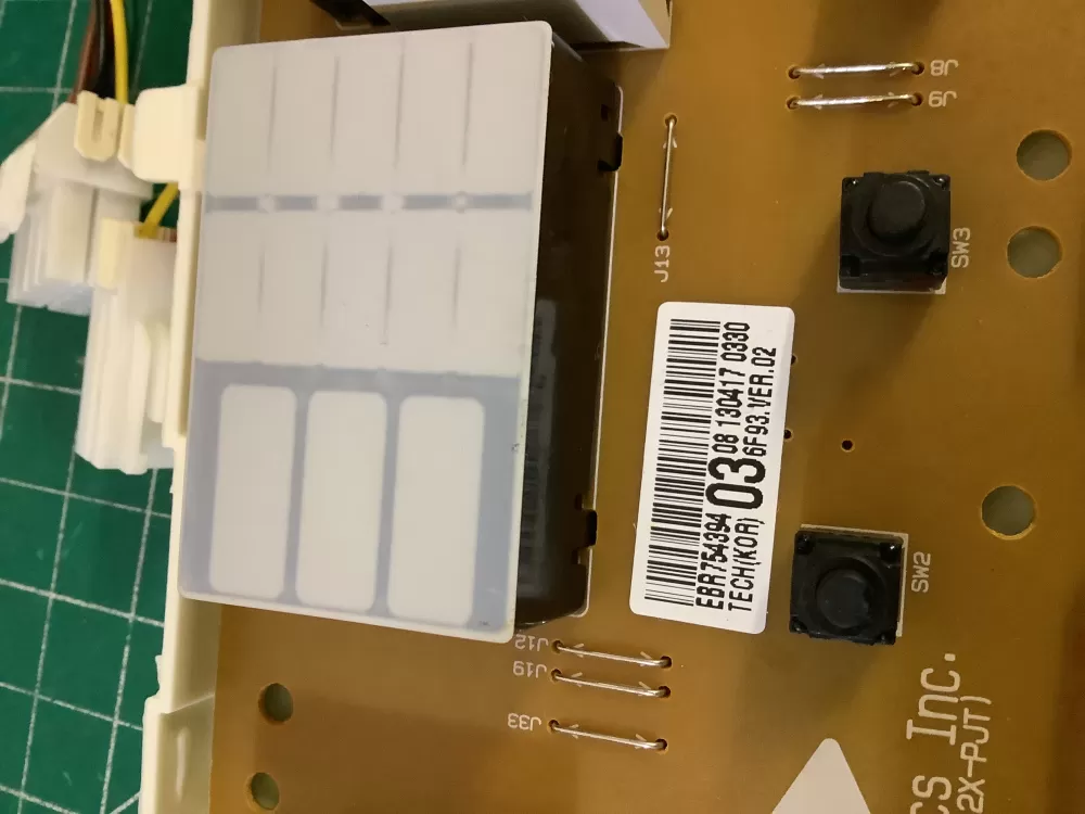 LG EBR75439403 Dryer Control Board