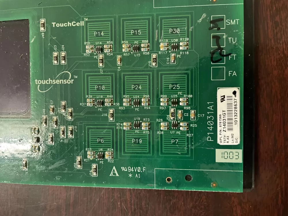 KitchenAid Whirlpool 9761566 Range Control Board Touch Panel AZ46264 | KM191