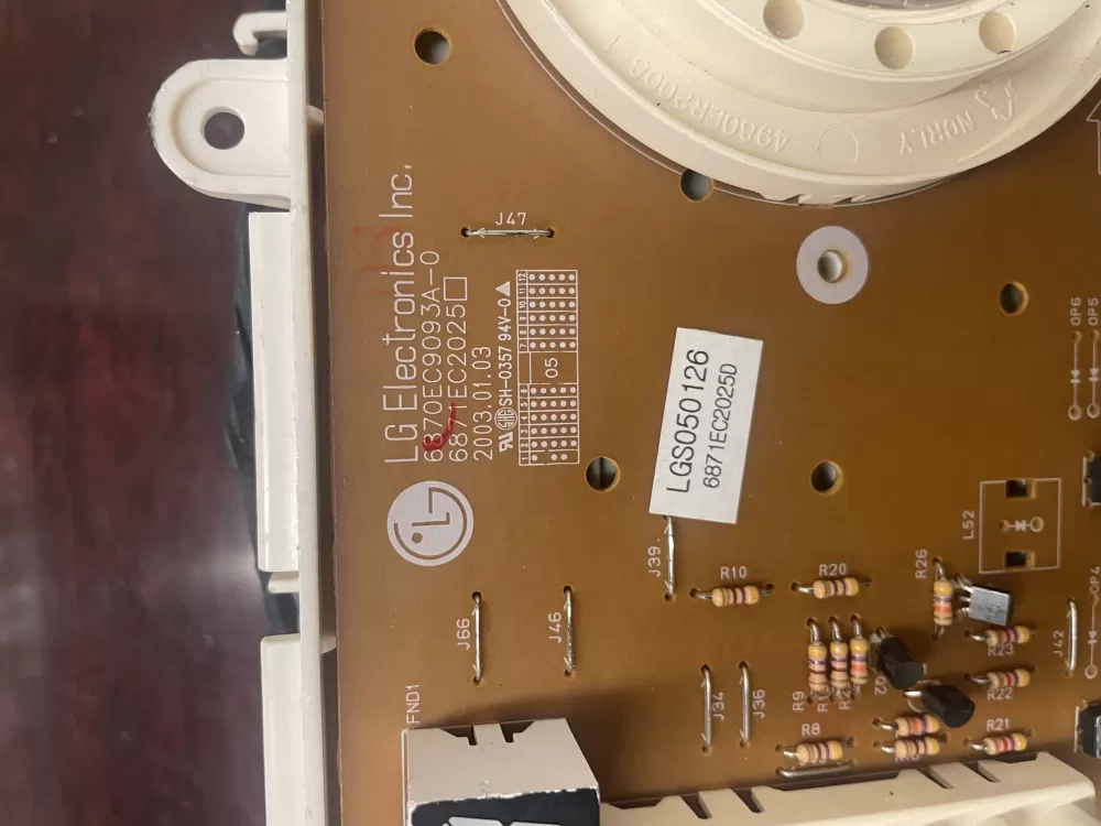LG 6870EC9093A 0 6871EC2025D Washer Control Board AZ32920 | KMV359