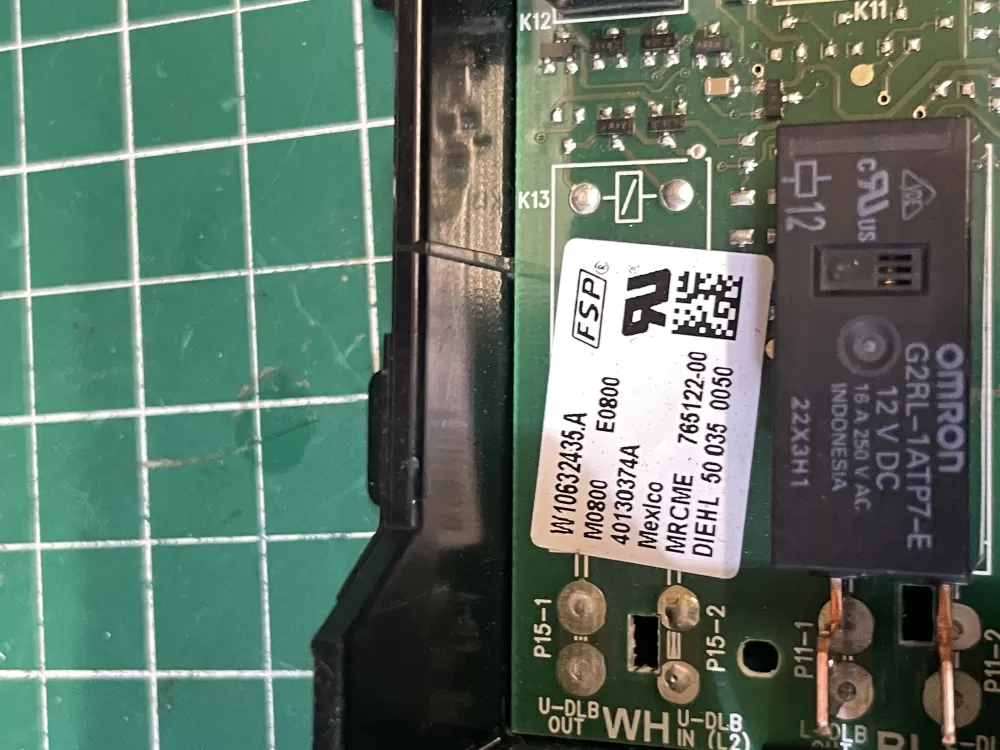 Whirlpool W10632435 Range Control Board AZ202404 | Wmv820