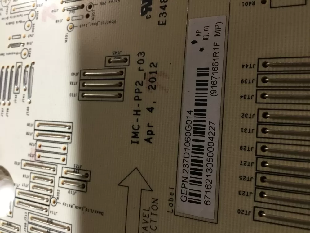 GE 237D1060G014 Washer Control Board AZ101919 | NR332