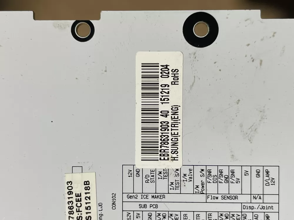 LG EBR78631903 Refrigerator Control Board Dispenser AZ91857 | Wm1282