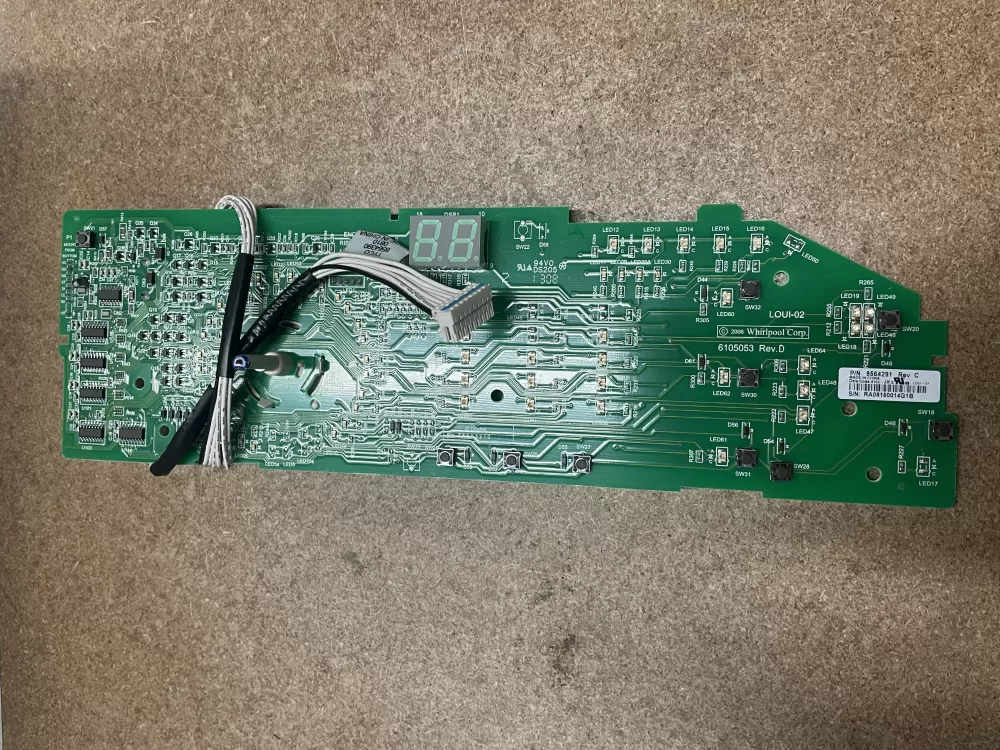 Whirlpool  Maytag  Kenmore  Sears 8564291 8563948 Washer Control Board