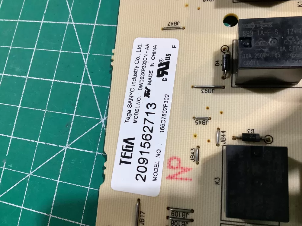 GE 165D7802P302 Dishwasher Control Board AZ148195 | NR2487