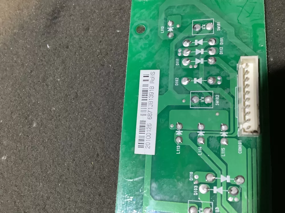 LG Kenmore 6871JB1391B Refrigerator Control Board AZ126818 | NR2293