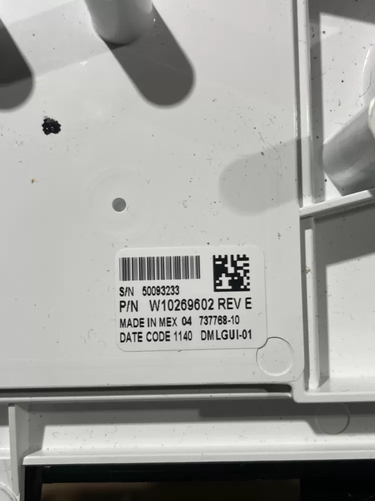 Whirlpool WPW10269602 Washer Control Board Interface AZ88426 | Wmv215