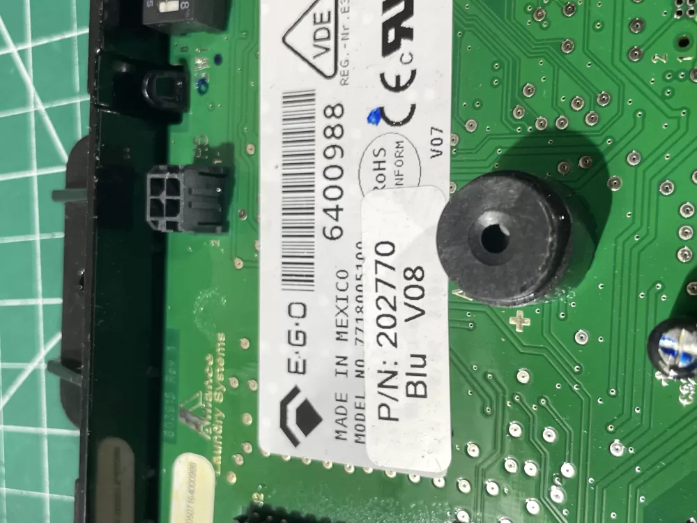 Speed Queen 7718005100 202770 5100738 Washer Control Board AZ195443 | Wm520