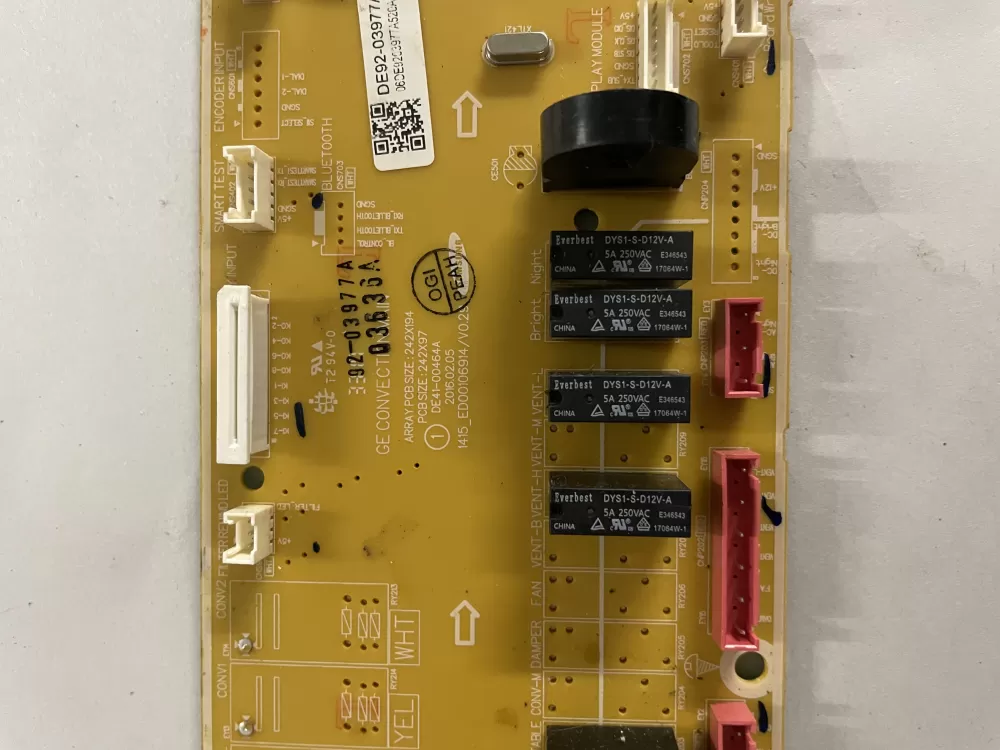 Samsung DE92-03977A Control Board AZ140301 | KM726