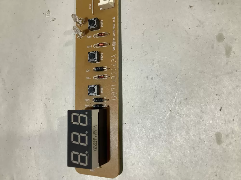 Kenmore 6871JB2043A Refrigerator Control Board AZ105110 | Sl5