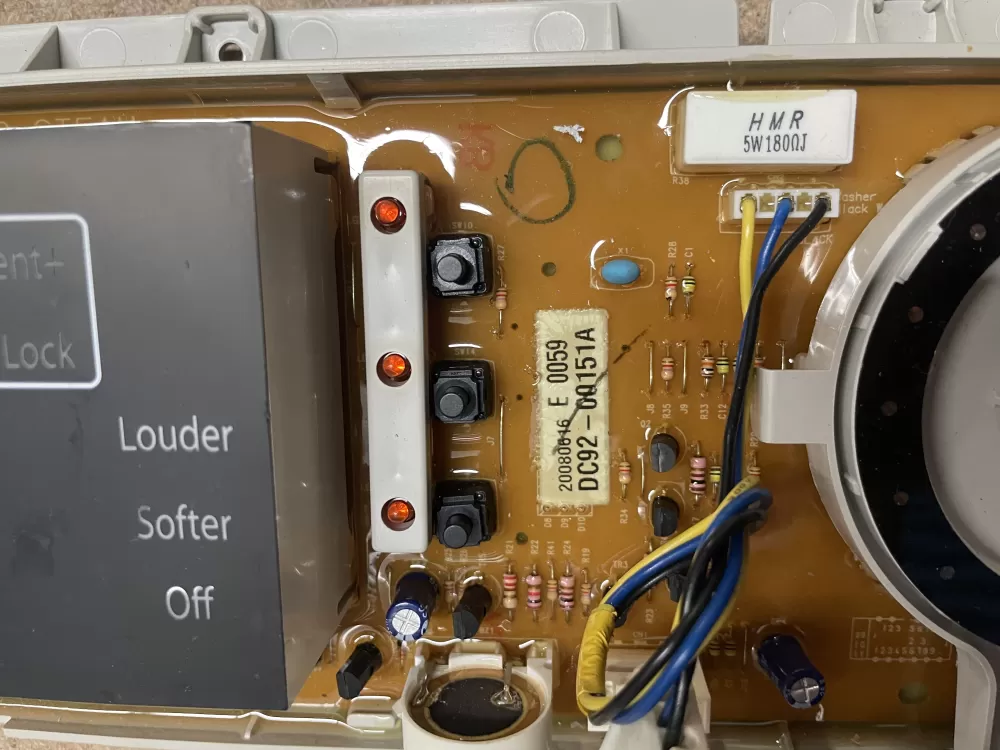 Samsung DC92 00151A Washer Control Board AZ13260 | KMV117