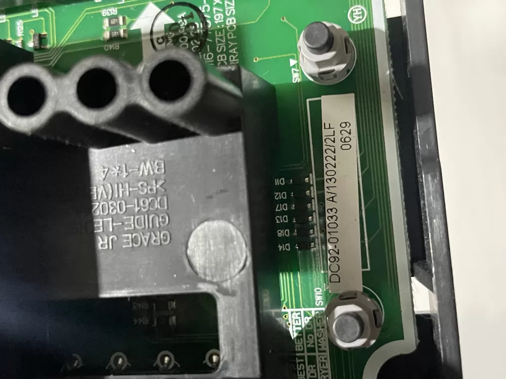 Samsung DC92 01033A Washer Control Board AZ192514 | Smv863
