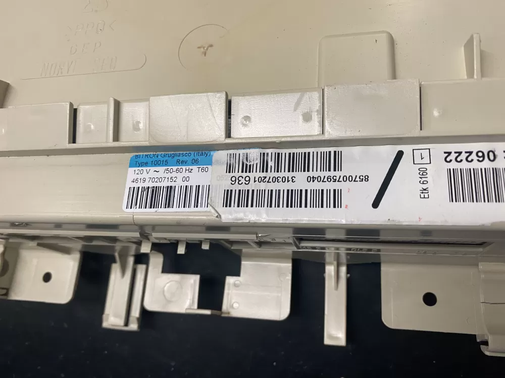 Whirlpool 4619 70207152 00 Washer Control Board 461970207152 AZ22664 | BKV202