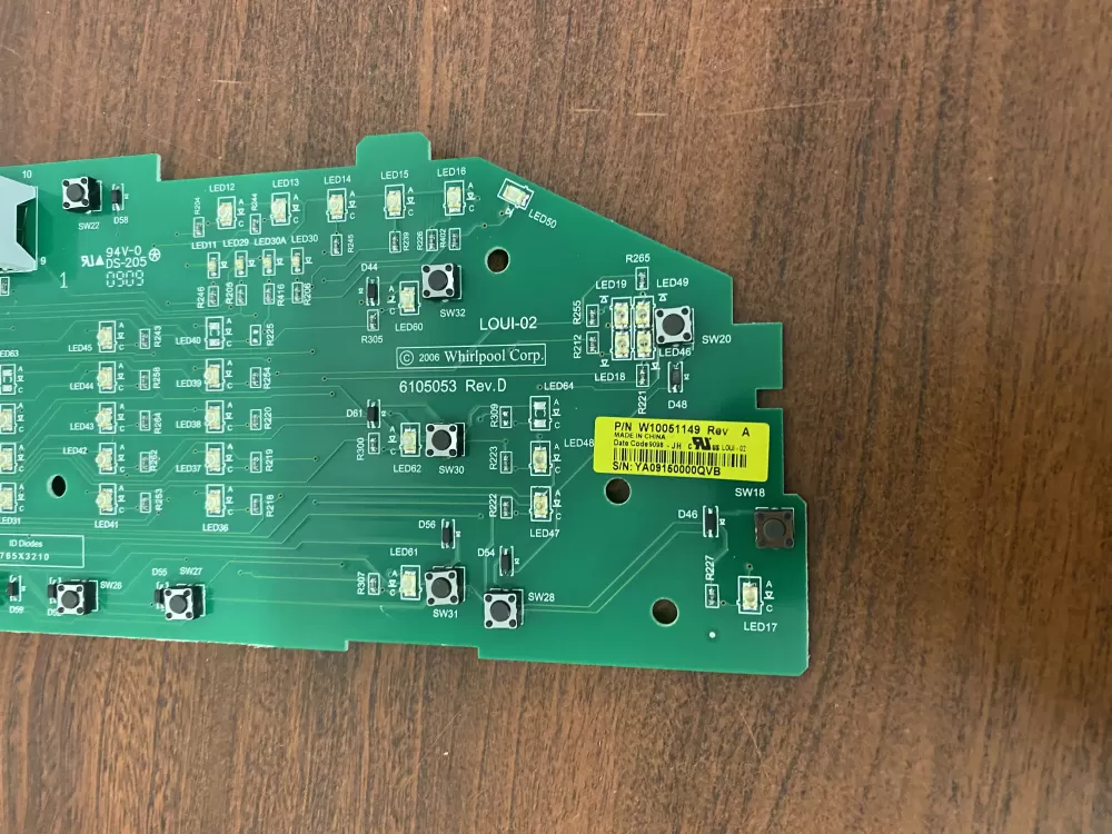 W10051149 WPW10051149 PS11748073 Washer Control Board AZ29918 | BK1624