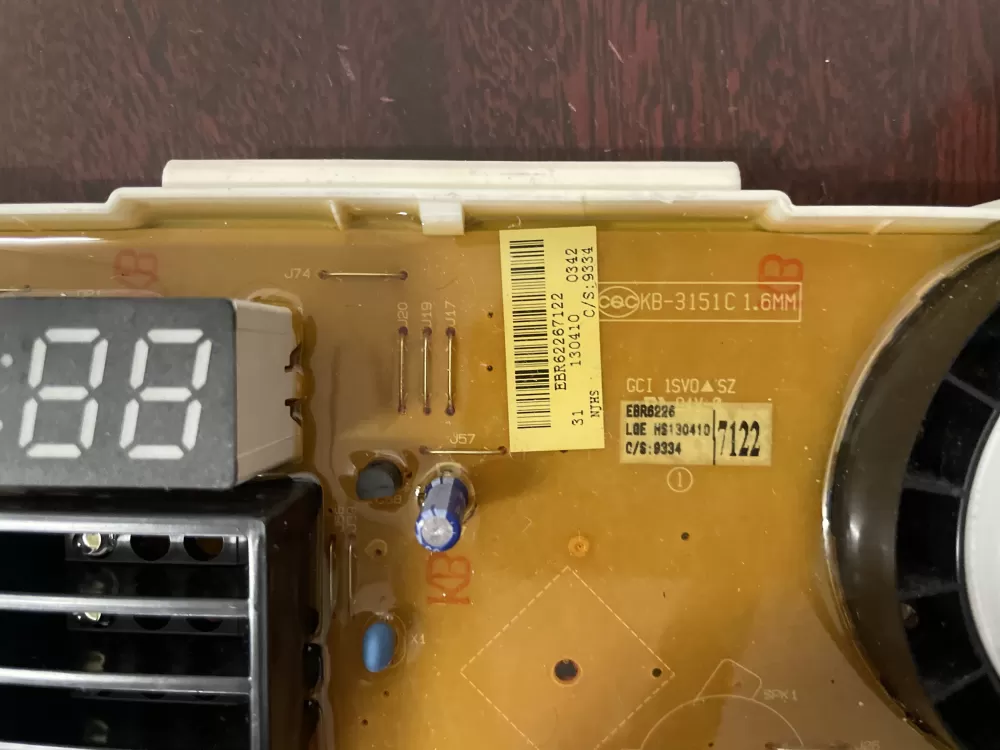 LG EBR62267117 EBR62267122 PS7792454 Washer Control Board AZ58913 | KMV504