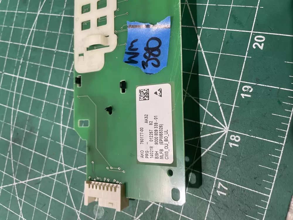 Bosch 9000 809 339-01 760177-00 Washer Control Board AZ192622 | Wm380