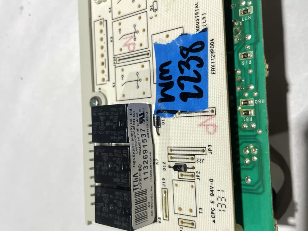 GE 175D5261G040 EBX1129P004 WH12X10614 Washer Control Board AZ121911 | Wm2238
