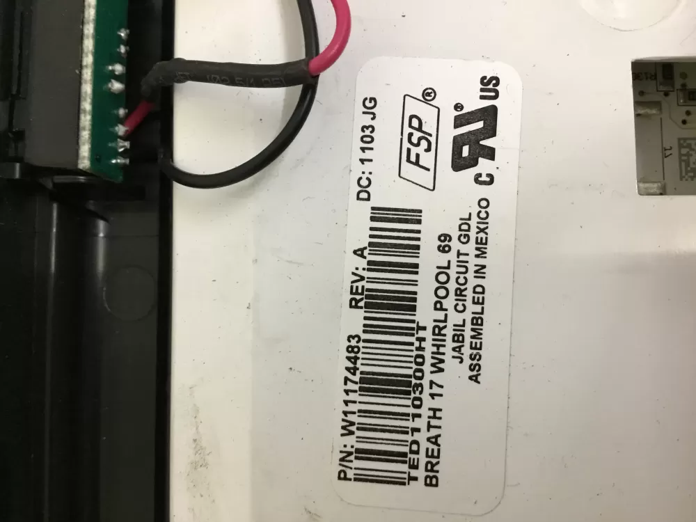 Whirlpool AP6339585 Refrigerator Dispenser Control Board AZ34393 | NR1704