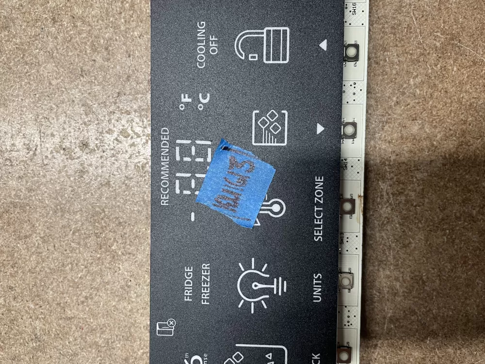 Whirlpool W10222961 Refrigerator Display Control Board UI AZ12505 | KM1613