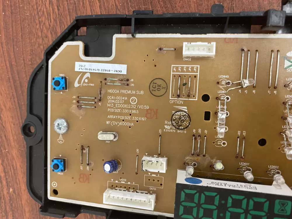 Samsung AP5916801 DC92 01622G PS9605972 Washer Control Board AZ43380 | BKV425