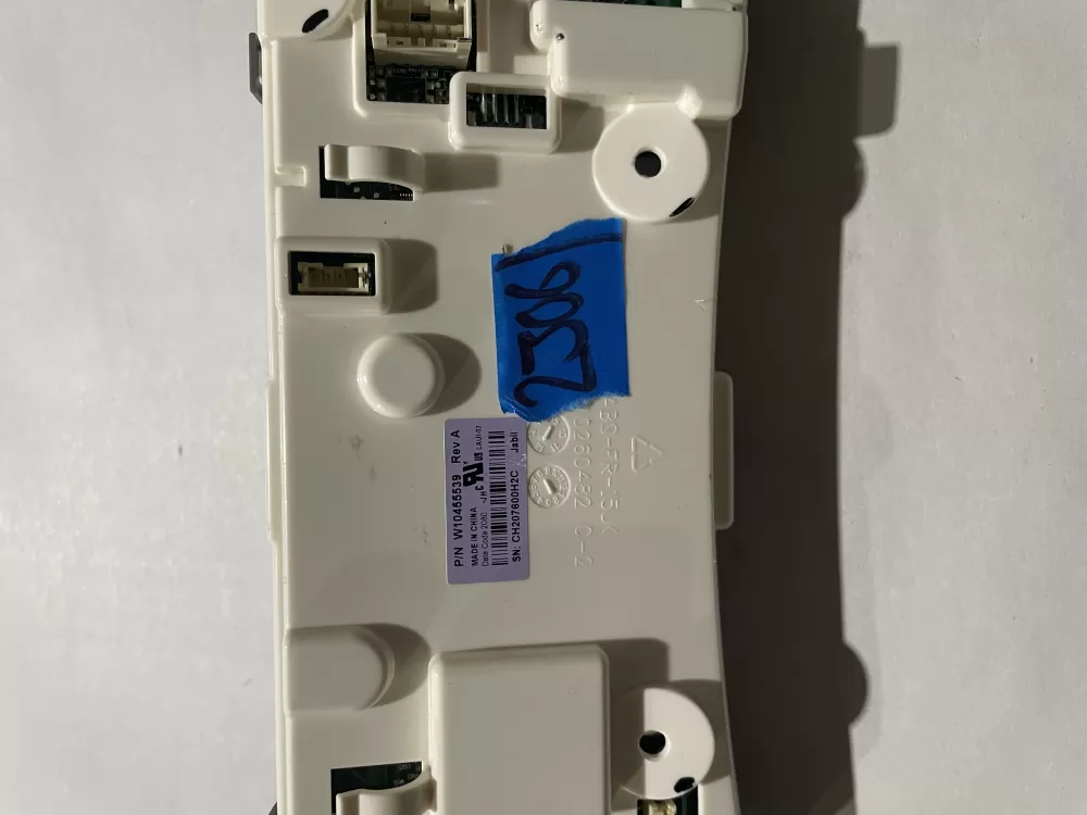 Whirlpool W10455539 W10388393 Washer Control Board Interface AZ192223 | KM2306