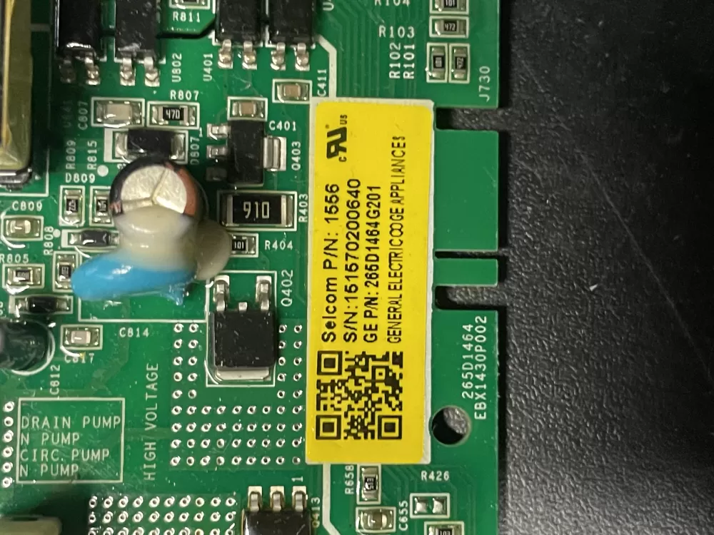 GE 265D1464G201 Dishwasher Control Board AZ23564 | WM1032