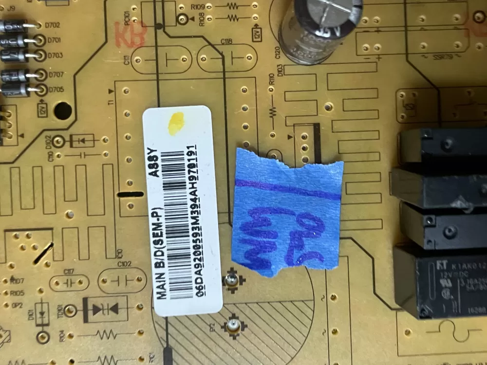 Samsung DA92 00593M Refrigerator Control Board AZ44164 | Wm590